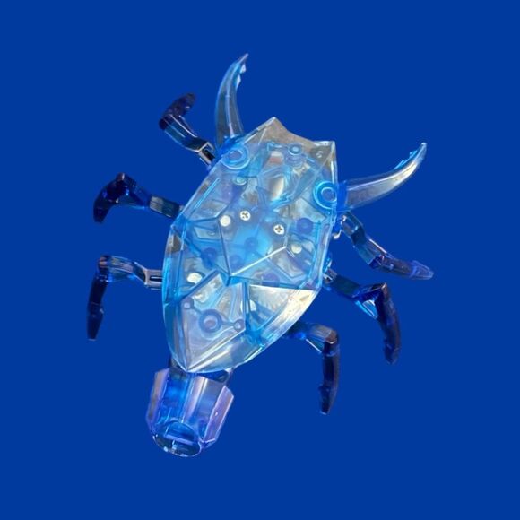 HEXBUG 6 Legged Crystal Blue Scarab Beetle B4 - Picture 1 of 6